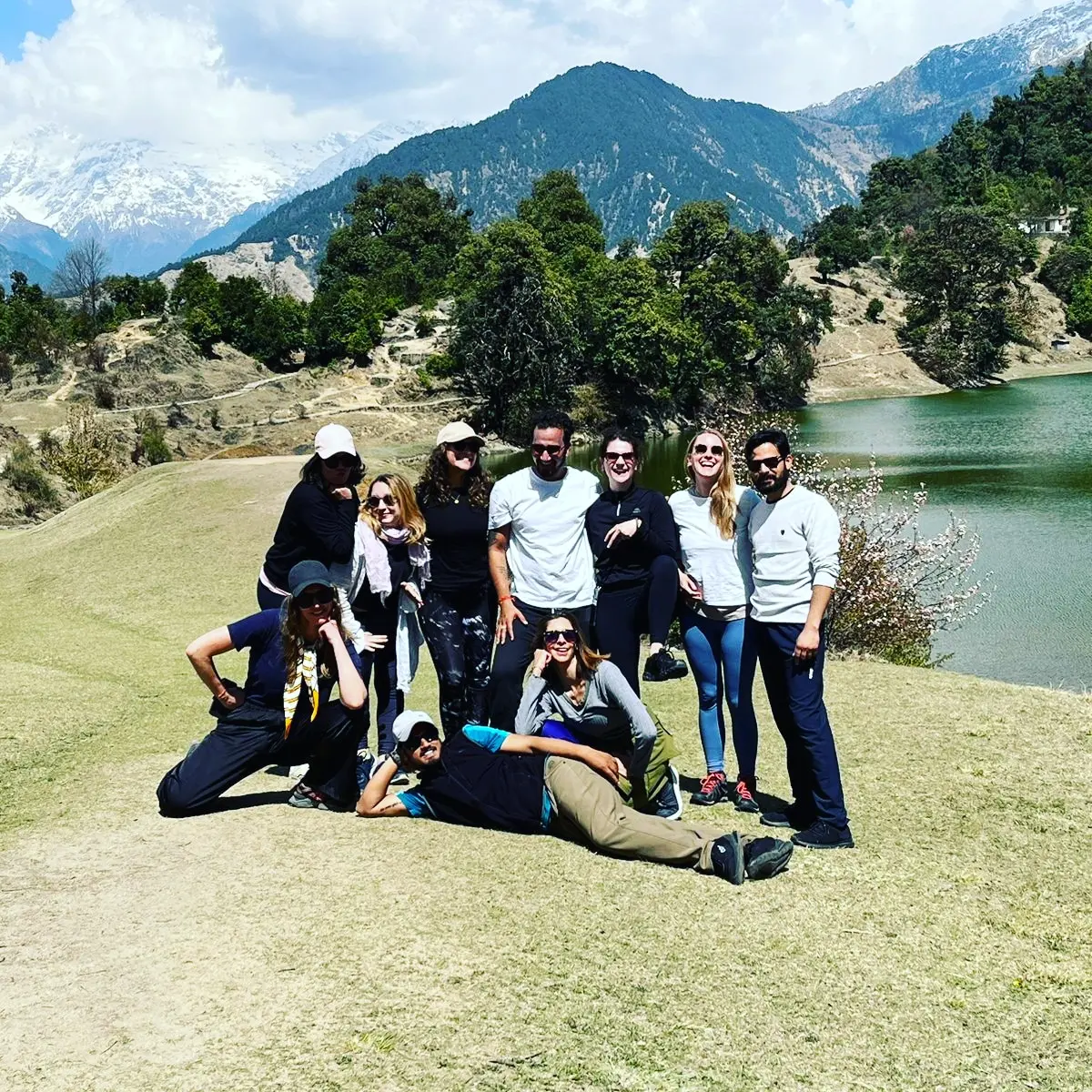Himalayan hiking trail during yoga retreat in Rishikesh India